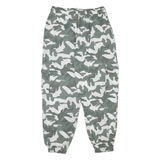 BOOHOO MAN Camo Cargo Mens Trousers Grey Regular Tapered W28 L27