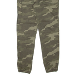ANGELO LITRICO Camo Mens Trousers Green Slim Tapered W28 L29