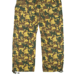 ZARA Camo Womens Trousers Beige Loose Straight W29 L29