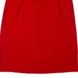 THE VILLAGES Womens A-Line Skirt Red Knee Length UK 16