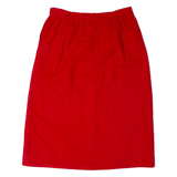 THE VILLAGES Womens A-Line Skirt Red Knee Length UK 16
