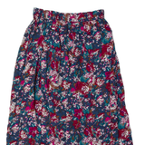 BLAKE ELIZABETH Womens A-Line Skirt Blue Midi Floral M