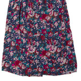 BLAKE ELIZABETH Womens A-Line Skirt Blue Midi Floral M