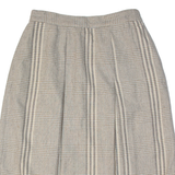 PERSONAL Womens A-Line Skirt Beige Knee Length Plaid L