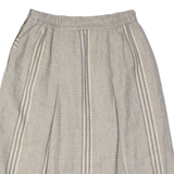 PERSONAL Womens A-Line Skirt Beige Knee Length Plaid L