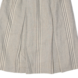PERSONAL Womens A-Line Skirt Beige Knee Length Plaid L