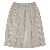 PERSONAL Womens A-Line Skirt Beige Knee Length Plaid L