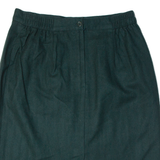 SAG HARBOUR Womens Straight Skirt Green Knee Length Wool 90s M