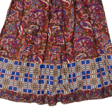 JONES NEW YORK Womens A-Line Skirt Brown Midi Paisley S