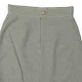 H&M Womens Straight Skirt Beige Knee Length Viscose Houndstooth S