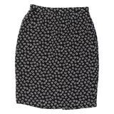 LIZ CLAIREBORNE Womens Pencil Skirt Black Knee Length Floral M