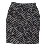 LIZ CLAIREBORNE Womens Pencil Skirt Black Knee Length Floral M