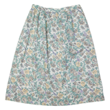 CRICKET LANE Womens A-Line Skirt White Knee Length Floral L