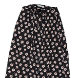 ILLA ILLA Womens A-Line Skirt Black Midi Floral S