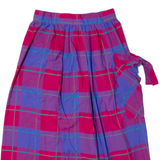 COUNTRY LANE Womens A-Line Skirt Red Midi Check XS