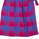 COUNTRY LANE Womens A-Line Skirt Red Midi Check XS