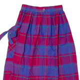 COUNTRY LANE Womens A-Line Skirt Red Midi Check XS