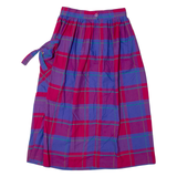 COUNTRY LANE Womens A-Line Skirt Red Midi Check XS