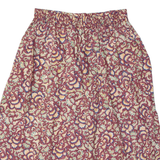LOUISE PARIS Womens A-Line Skirt Maroon Knee Length Floral M