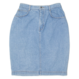 GLORIA VANDERBILT Womens Pencil Skirt Blue Knee Length 90s Denim M