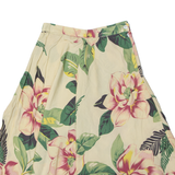 BANANA REPUBLIC Womens A-Line Skirt Cream Midi 90s Floral S