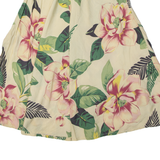 BANANA REPUBLIC Womens A-Line Skirt Cream Midi 90s Floral S