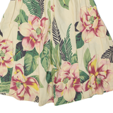 BANANA REPUBLIC Womens A-Line Skirt Cream Midi 90s Floral S