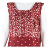 Womens Printed Top Red Sleeveless Floral M
