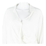 LOUIS ORTONI Womens Blouse Blue Long Sleeve 90s UK 16