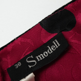 SMODELL Peplum Womens Printed Blouse Pink Long Sleeve Polka Dot S