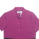 PROPHECY Womens Blouse Purple Collared Floral S