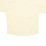 LIZ CLAIBORNE Womens Printed Blouse Yellow Collared M