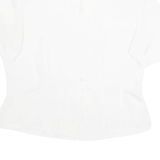 STYLE FRANCAIS Womens Blouse White Collared M