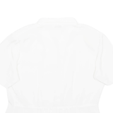 STYLE FRANCAIS Womens Blouse White Collared M