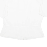 STYLE FRANCAIS Womens Blouse White Collared M