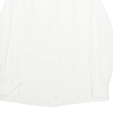 C.L.E.O Womens Blouse Cream Collared Long Sleeve M