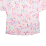 ELMAR CALIFORNIA Womens Printed Blouse Pink Floral M