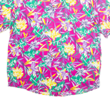 SANDRA INGRISH Womens Printed Shirt Purple Collared Floral L