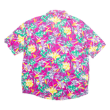 SANDRA INGRISH Womens Printed Shirt Purple Collared Floral L