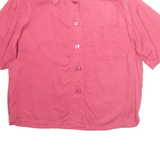 PARTNERS Womens Blouse Pink Collared L