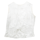 Womens Waistcoat Silver Sleeveless M