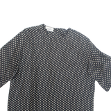 ZAPA Womens Printed Blouse Black Spotted L
