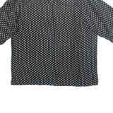 ZAPA Womens Printed Blouse Black Spotted L