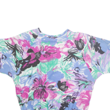 J.B.J Womens Printed TOp Purple Floral M