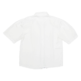 ELITE Womens Blouse White Collared M