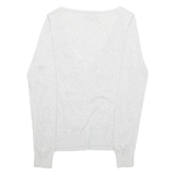 TED BAKER Womens Top Grey V-Neck Long Sleeve S