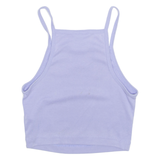 NIKE Womens Cropped Top Purple Sleeveless XS