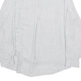 Womens Blouse Grey Collared Long Sleeve L
