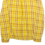 MULTIBLU Womens Printed Blouse Yellow Long Sleeve Plaid M
