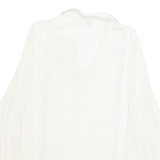 EBE Womens Blouse Cream Collared Long Sleeve L